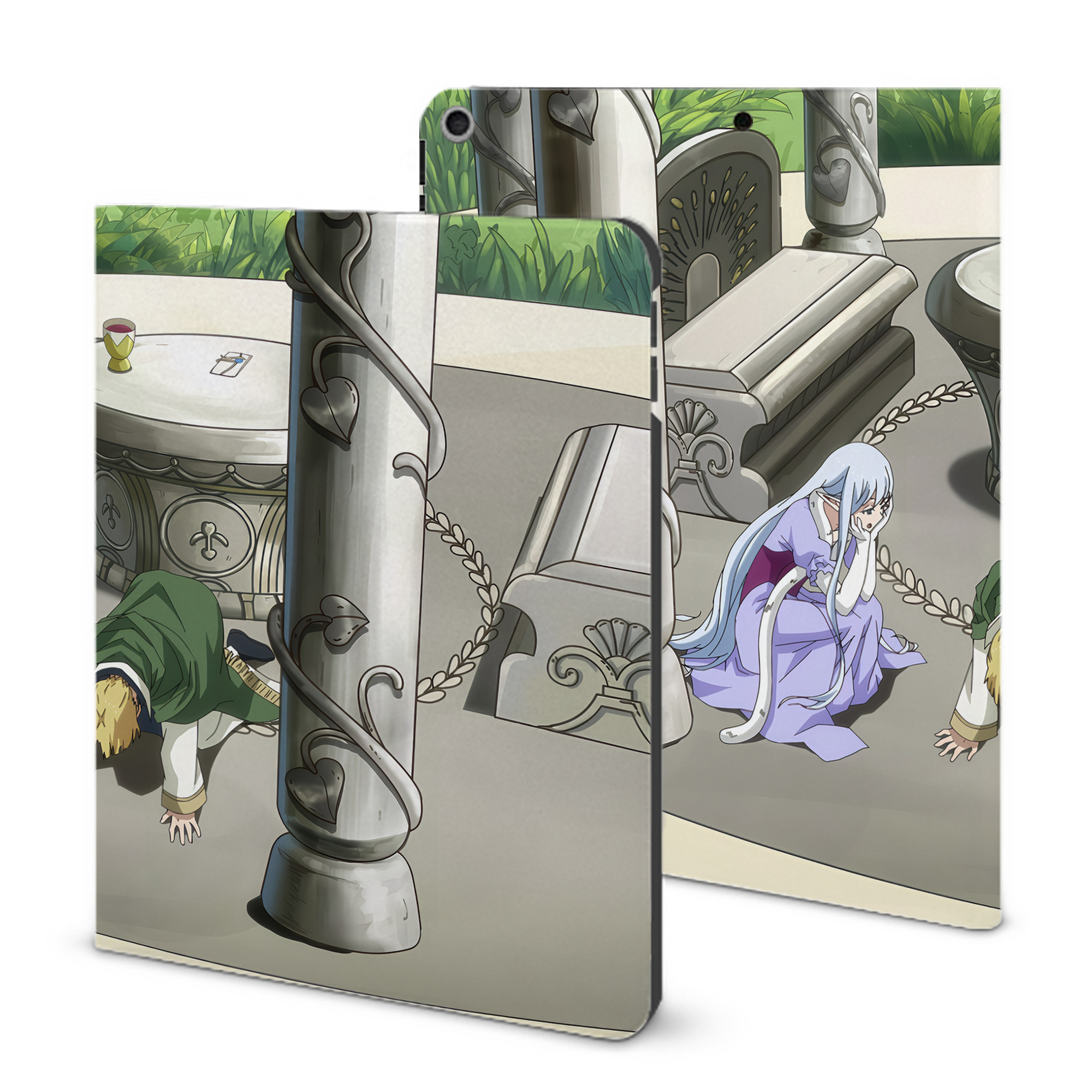 （画像用） 転スラ Regarding Reincarnated to Slime IPad ケース ブック型 PUレザー TPU 耐衝撃 軽量 薄型 ペン収納なし 全面保護 IPad 各モデル対応